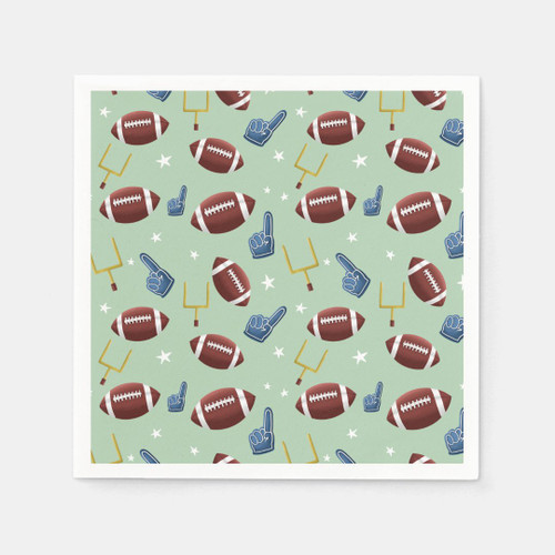 American Football Sport Pattern Napkins