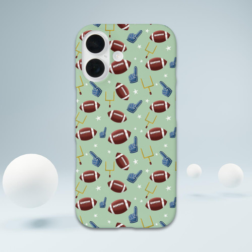 Simple American Football Pattern iPhone 16 Case