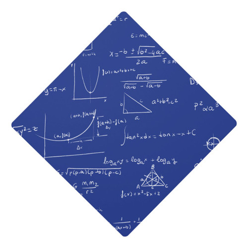 Royal Blue Math Equations Graphs Graduation Graduation Cap Topper