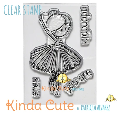 Ballerina clear stamp.