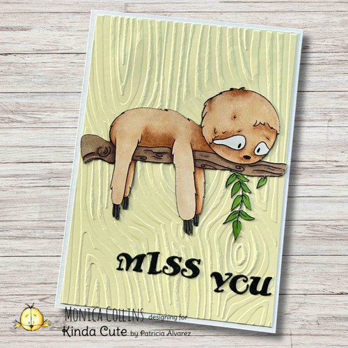 Sloth Digital Stamp Set – 3 Cute Sloths, Branches & Nest – Spanish ...