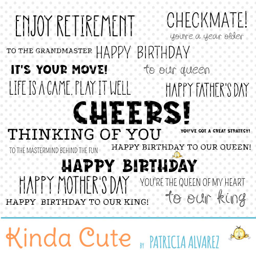 Chess Theme Sentiments Digital Stamp Set – Witty Chess Quotes PNG – Retirement Father's Day Birthday Greetings – Card Making Words – Instant Download