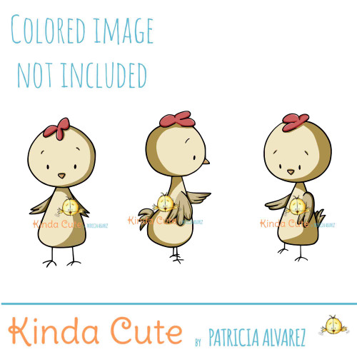 Chickens digital stamp set