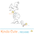 Seagulls digital stamp for cardmaking