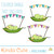 Two peas and a garland Digital Stamp Set