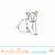 Cute bear digital stamp for any occasion card. Use it for male cards, birthday, thinking of you, etc.