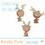 Reindeer Digital Stamp Set