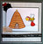 Santa Bee digital stamp. Black and white only.