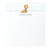 Minimalist Orange Cat Personalized Notepad