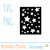Stars Card Front SVG cutting file