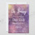 Purple Hand Painted Watercolor Galaxy Baby Shower Invitation