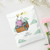 Pink Baby Bear in Hot Air Balloon Baby Shower Favor Bag