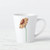Minimalist personalized sunflower white Latte Mug