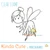 Cute fairy clear stamp.