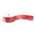Red and White Snowflakes Traditional Christmas Satin Ribbon