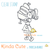 Baker girl clear stamp. Perfect for birthday or wedding cards.