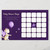 Purple Dragon and Balloon Baby Shower Bingo Game
