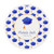 Royal Blue High School Graduation Cap Custom Edible Frosting Rounds