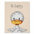 Be happy cute little duckling nursery poster
