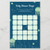 Navy blue Green Jellyfish Baby Shower Bingo Card