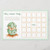 Bird Hatching Green Neutral Baby Shower Bingo Card