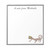 Cute reptile gecko personalized grey and white Notepad