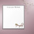 Cute reptile gecko personalized grey and white Notepad