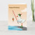 Cute Seagull Fishing Personalized Birthday Card