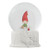 Cute Festive Santa's Elf making Toys for Christmas Snow Globe