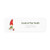 Minimalist Christmas Elf working Return Address label