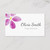 Elegant Minimalist Pink Watercolor Floral Business Card