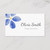 Elegant blue watercolor flower business card