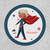 Cute Superhero with Red Cape Personalized Patch