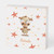 Orange and white Brown Owl with big eyes nursery W Wooden Box Sign