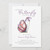 Purple Butterfly on Her Way Girl Baby Shower Invitation