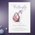 Purple Butterfly on Her Way Girl Baby Shower Invitation