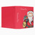 Red Festive Christmas Santa Claus Photo 3 ring binder