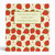 Cute Red Strawberry Recipe Pattern Grandmother's 3 ring binder