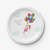Cute Sweet Girl with Balloons Party Supplies Paper Plates