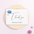 Simple Calligraphy Script Blue Graduation Thank You Card
