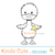 little duck digital stamp