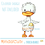 Little duck digital stamp colored for reference only.