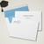 Light Blue Modern Script Graduation Return Address envelope