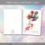 Girl with Balloons Buena Suerte Spanish Printable Card