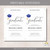 Navy Blue Graduation Invitation – Classic Graduation Cap Design – High School or College Class of 2026 Invite