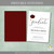 Maroon Cap High School Graduation Printable Invitation