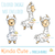 Set of 3 llamas digital stamps for card making, planner and scrapbooking.