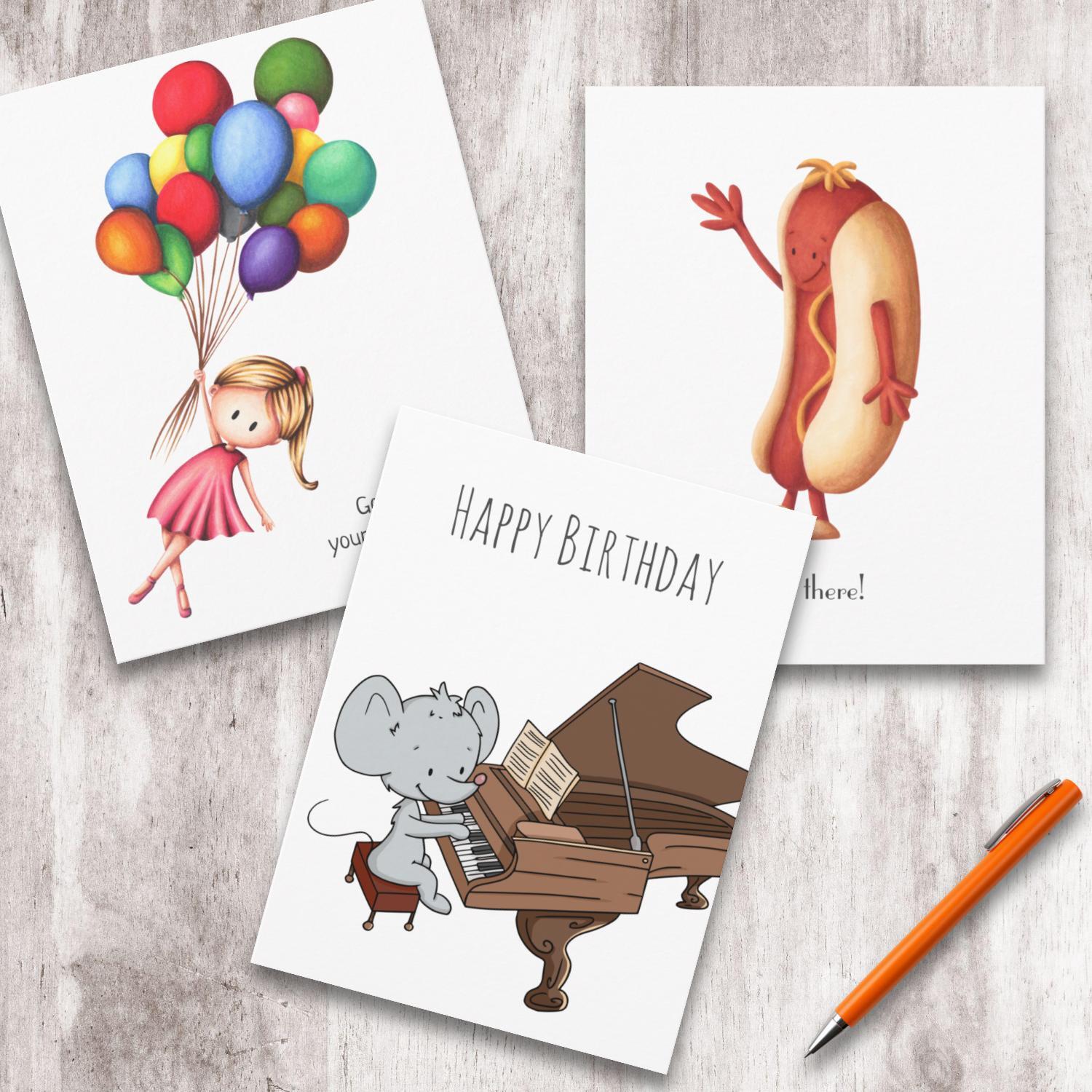 Personalized greeting cards and postcards