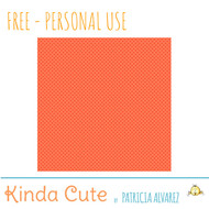 Free Orange Red Dots Digital Paper