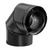 DirectVent Pro Black Outer Wall Elbow